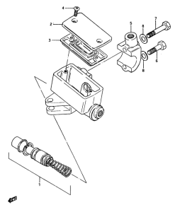 GSX750 Передний тормозной цилиндр