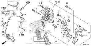 VFR1200X (DCT) Передний тормоз правый