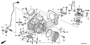 MSX125 Головка цилиндров