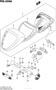 VL1500B Задний фонарь