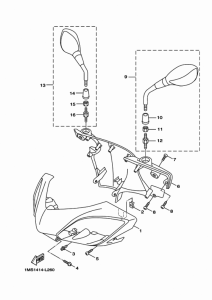 XC125SR カウリング 1