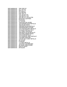 GSX1300BK (ABS) Color chart