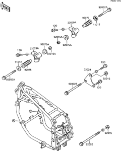 ZX600 Рама ,крепежные детали