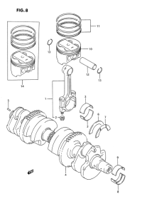GSX1100 Вал коленчатый