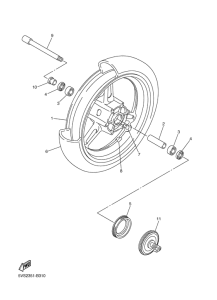FJR1300A Переднее колесо