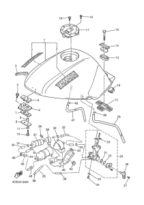 XJ600S Топливный бак