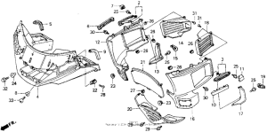 GL1500I Обтекатель