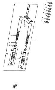 CW50 Передняя вилка