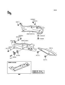 ZX400 Боковые обтекатели