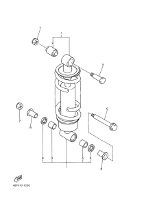 XJ600S Задняя подвеска