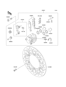 ER500 Передний тормоз