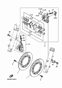 XP500A フロントブレ-キキヤリパ