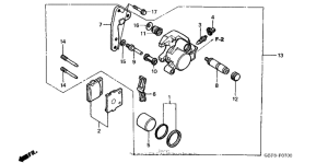 CR85RB Передний суппорт