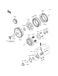 KH125 Сцепление