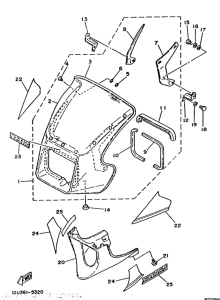 RD125LC Обтекатель 1