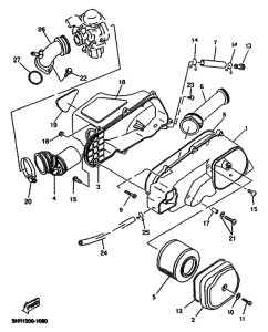 YP125E Впускная система