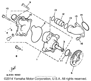 TDM850D Водяной насос