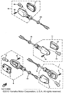 YX600SC Поворотники