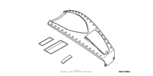 VTX1800F3 Tank belt (leather) (studded)