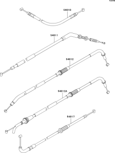 ZR750 Тросы управления