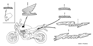 CB600F Label read the manual