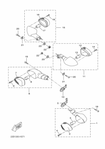 WR125R Проблесковый световой сигнал