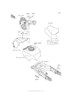 ZX1400 Лейбл предостережения