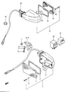 GSX750 Поворотник
