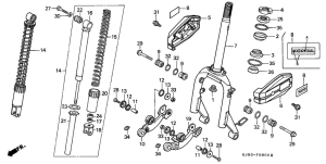 CH125 Вилка передней оси