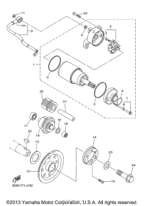 XVS1300CT Стартер