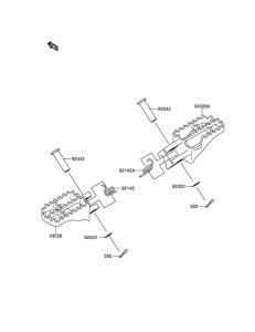 RM-Z250 Подножки