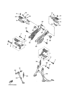 FZX750 ｽﾀﾝﾄﾞ. ﾌｰﾄﾚｽﾄ