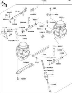 EX500 Carburetor(d6f / d7f)