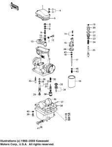 KZ1000 Детали карбюратора