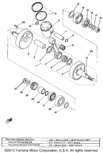 DT175A Коленвал и поршни