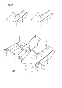 GSX1100 Обтекатель задний