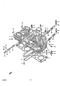 GS850 Головка цилиндров