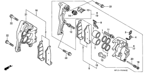 XRV750 Передний суппорт