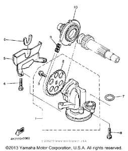 XJ650RJ Масляный насос