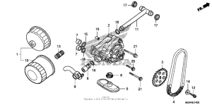 VT750RS Масляный насос