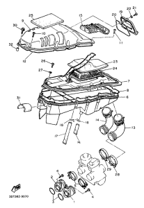 XT500Z Впускная система