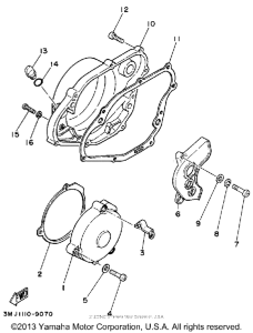 WR500ZE Боковые крышки