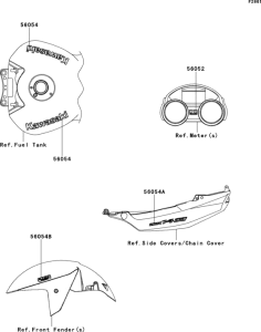 ZX1400 Decals(green)(fcf)