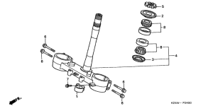 CR125R Траверса нижняя