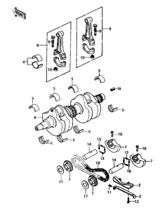 KZ440 Crankshaft / balancer