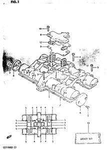 GS1100 Крышка головки цилиндров