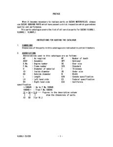 VL800 Catalog preface