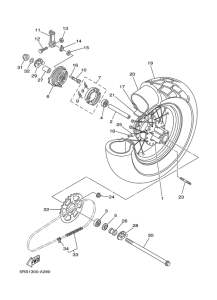 TW125 Переднее колесо