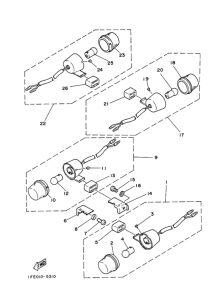 AG200 Rear flasher light assy