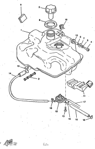 CW50RS Топливный бак